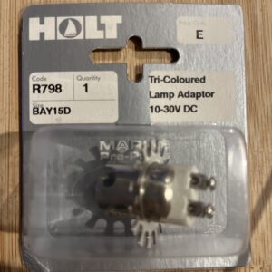 Holt marine R798 bay15d tri-coloured lamp adaptor 10-30v dc