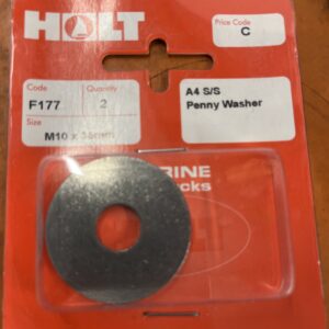 Holt marine F177 m10 x 35mm A4 s\s penny washer pack