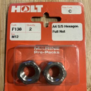 Holt marine F138 m12 A4 s\s full nut pack