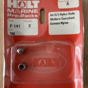 Holt marine F141 A4 s\s m4 nyloc nuts pack