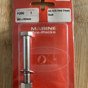 Holt marine F095 m8 x 65mm A4 s\s hex bolt pack