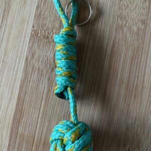 Upcycled monkey fist key ring