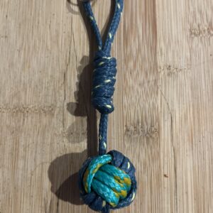 Upcycled monkey fist key ring