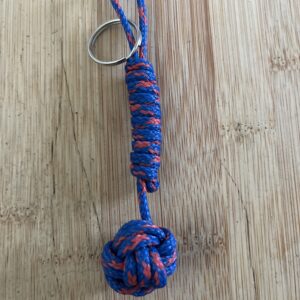 Upcycled monkey fist key ring
