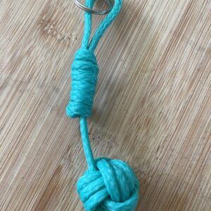 Upcycled monkey fist key ring