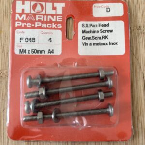 Holt marine F048 m4 x 50mm A4 s/s m/screw pack